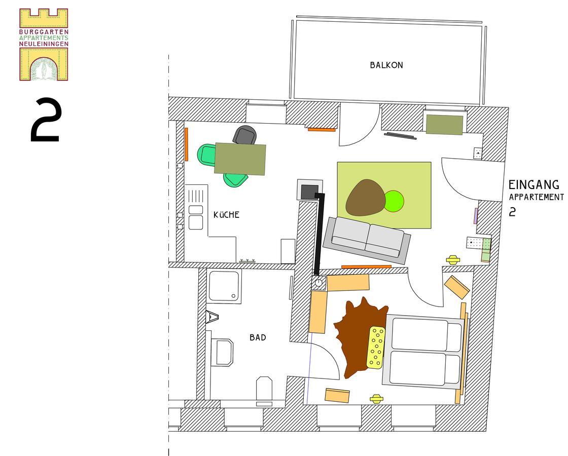 Burggarten Appartements Neuleiningen Buitenkant foto