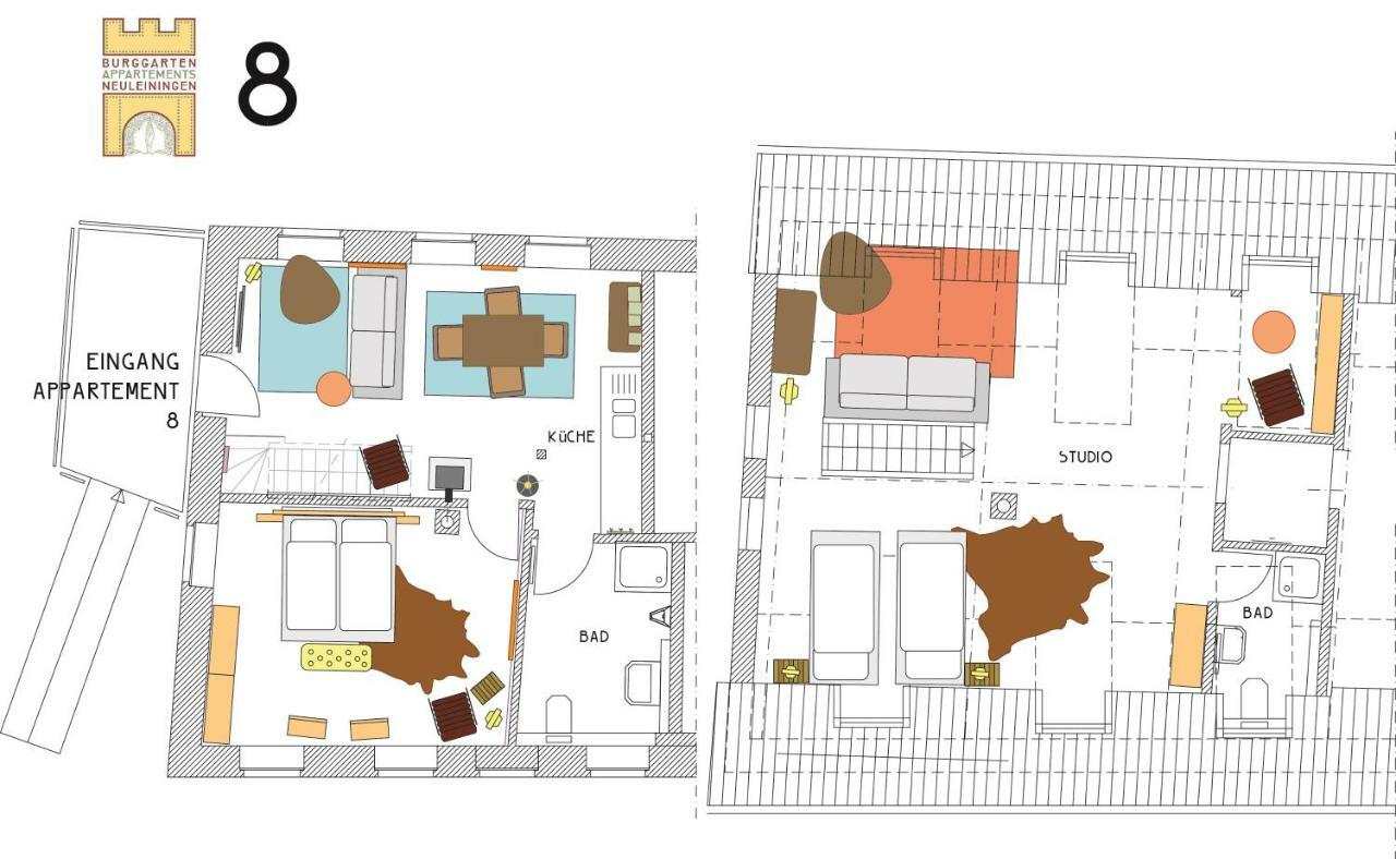 Burggarten Appartements Neuleiningen Buitenkant foto